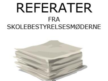 Referater fra skolebestyrelsesmøderne